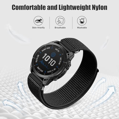 Thumbnail 2 de Upeak 22mm QuickFit Armband aus Nylon für Garmin Fenix 7/8 und mehr