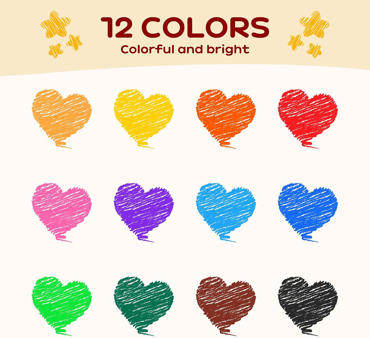 Thumbnail 6 de YPLUS Crayon Cacahuète Bébé — 12 Crayons Lavables Non Toxiques, forme cacahuète