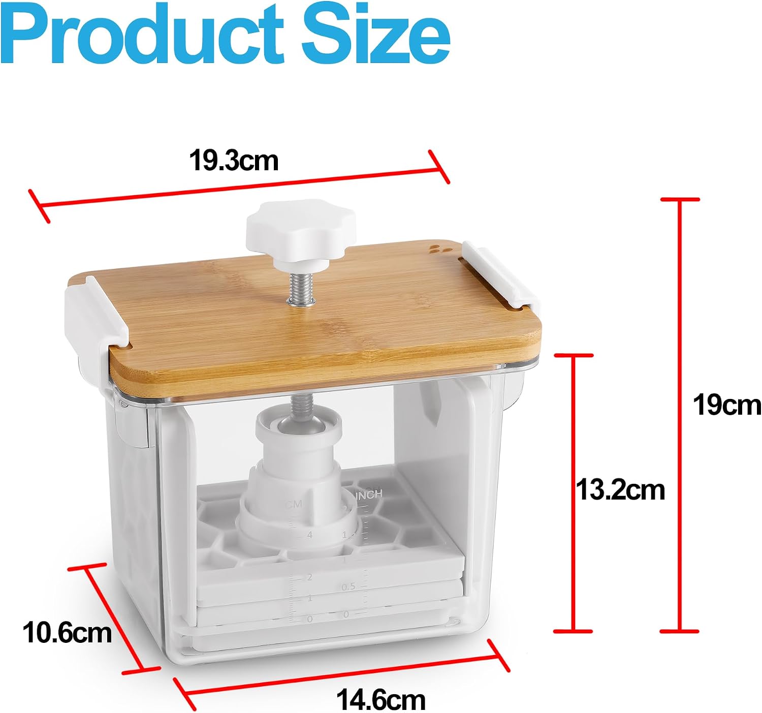 Thumbnail 6 de Valleyhike VH3069 Adjustable Tofu Press with Dial, Drip Tray and Pour Spout
