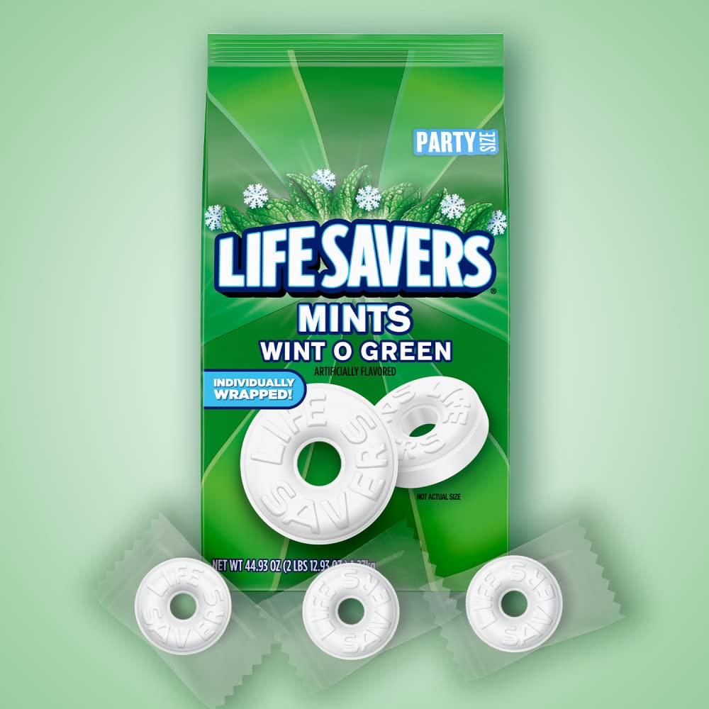 Thumbnail 3 de LIFE SAVERS Wint-O-Green Breath Mint Bulk Hard Candy — Party Size (44.93 oz Bag)