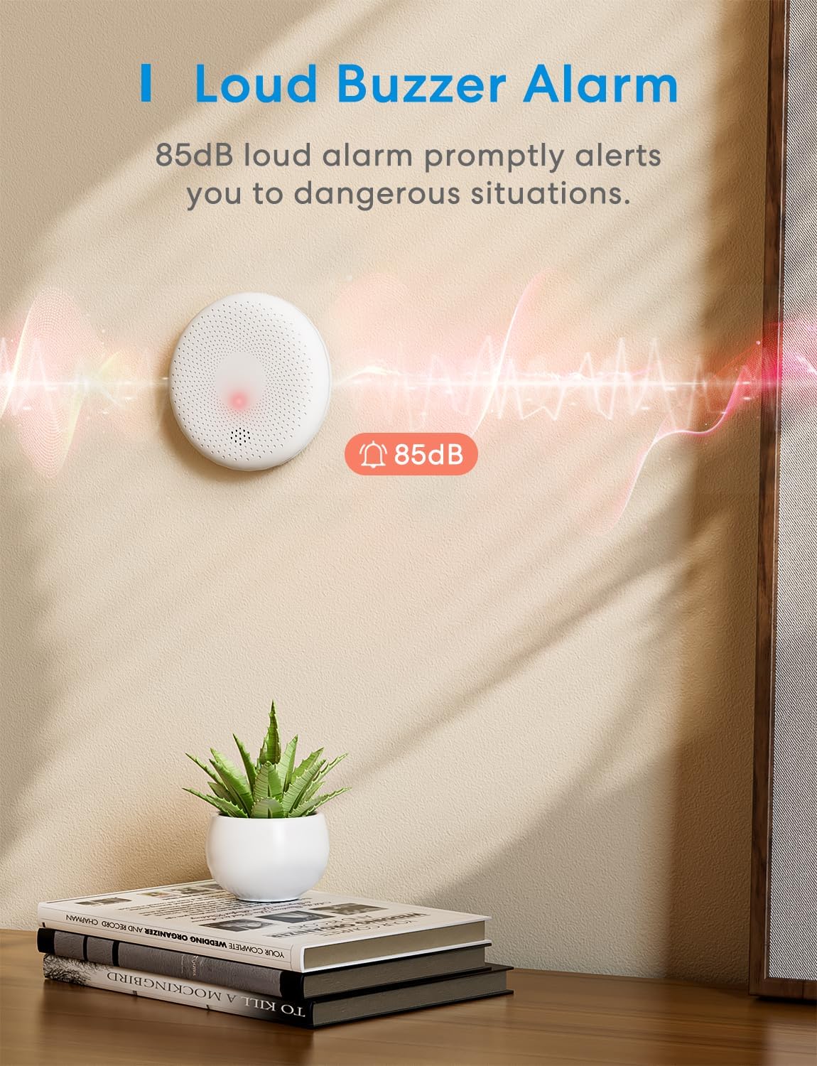 Detalle 2 de Meross Carbon Monoxide Detector 10‑Year