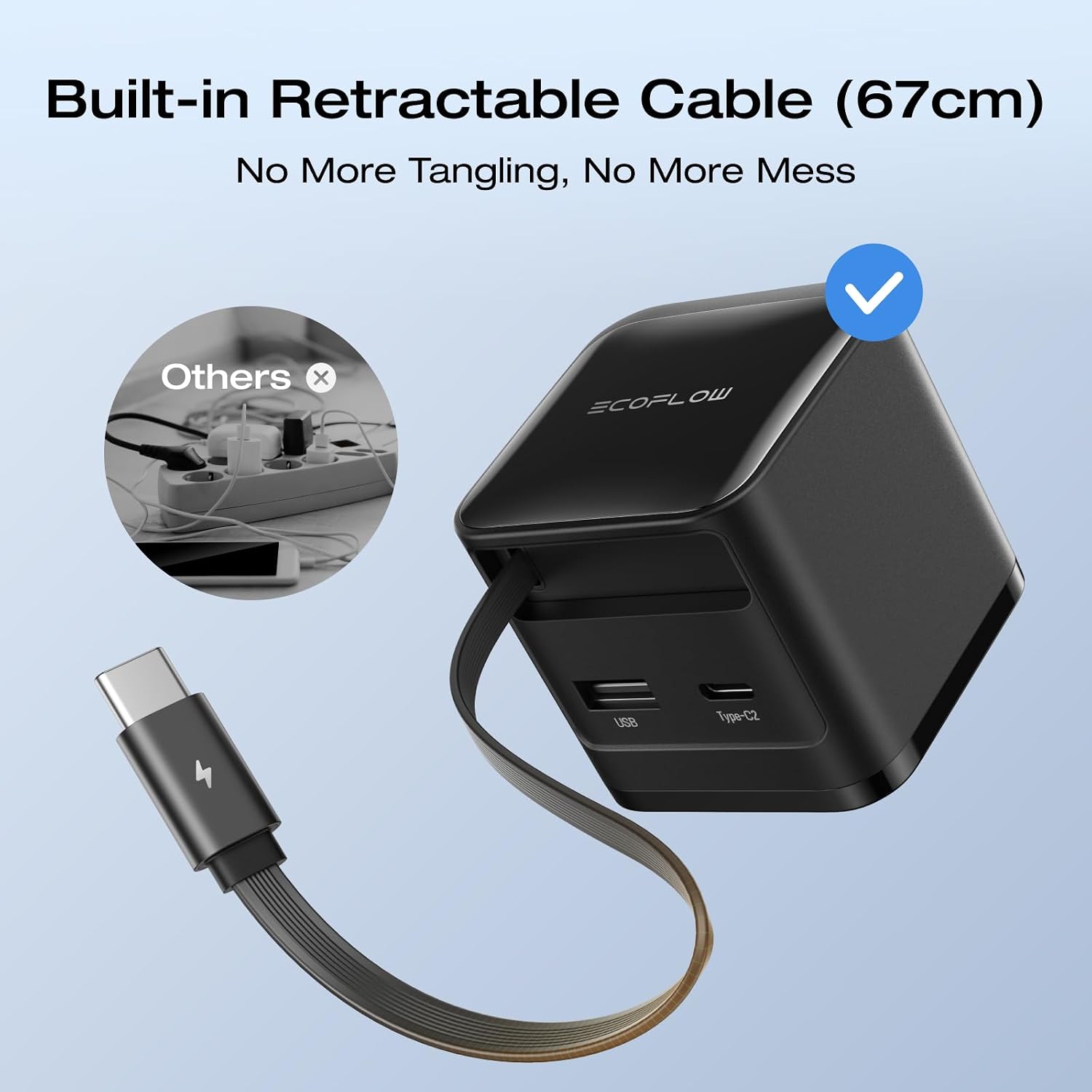 Detalle 2 de EF ECOFLOW USB-C charger, 65W