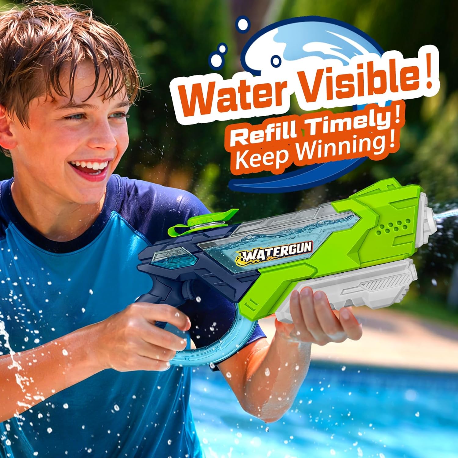 Thumbnail 5 de Doviden Wasserpistole für Erwachsene, 600 ml, Reichweite bis zu 10 Meter – 4er-Set