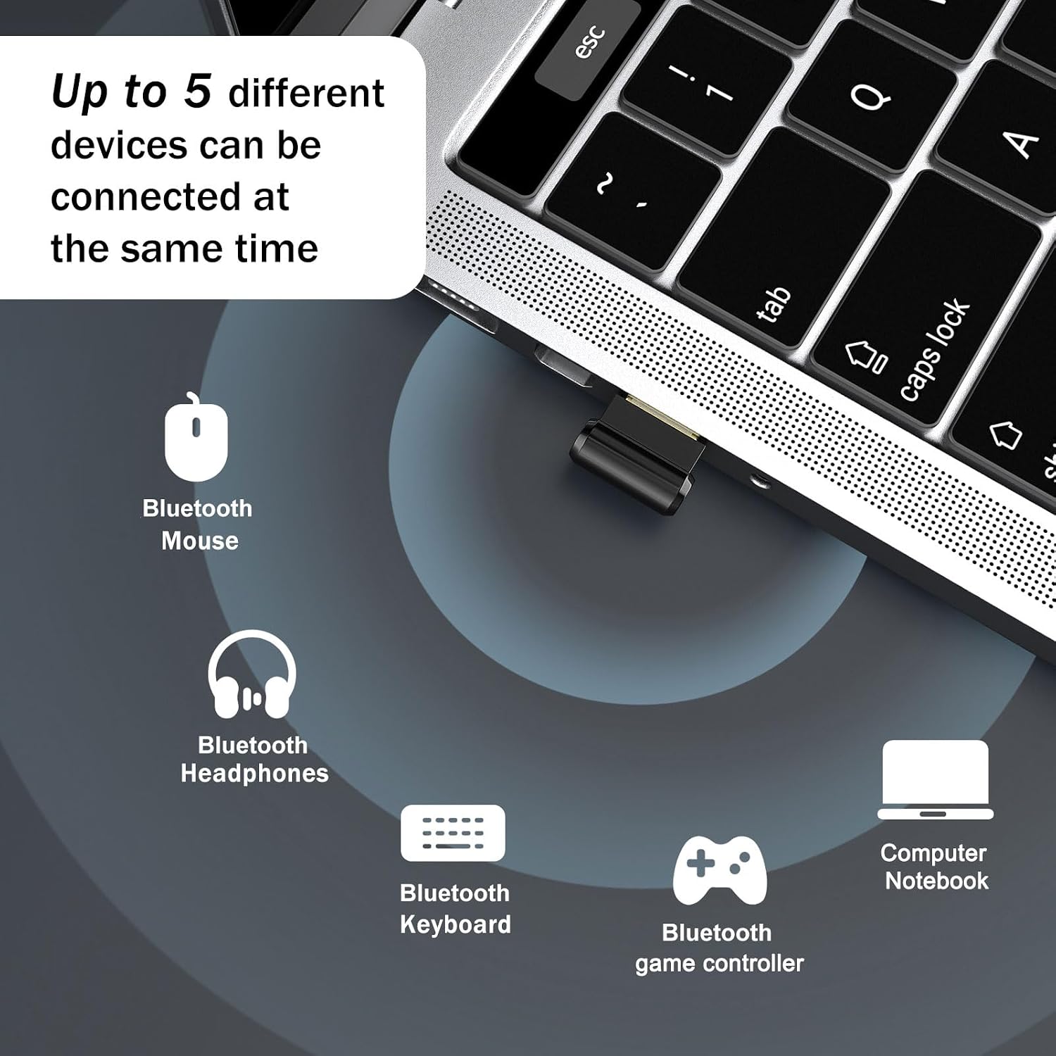 Detalle de Bluetooth 5.3 USB Adapter