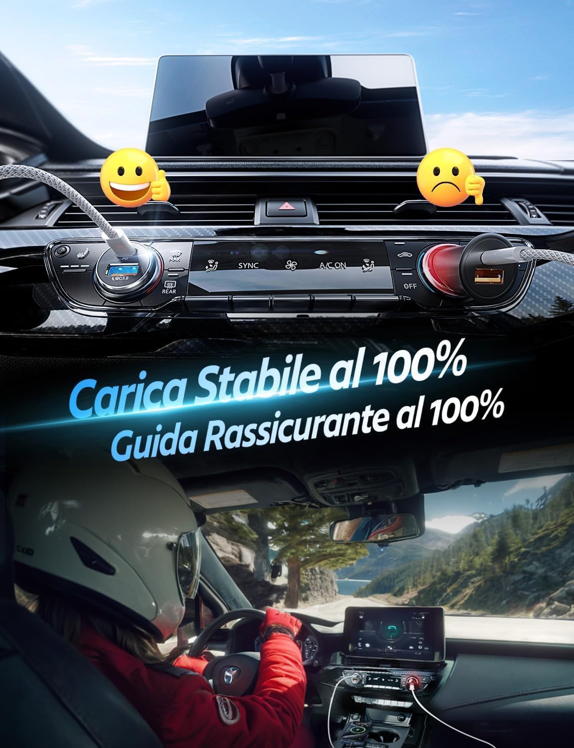 Detalle 2 de LISEN Caricatore Auto 36W