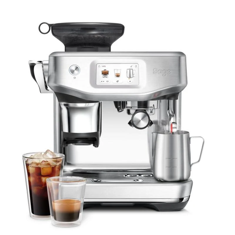 Detalle de Cafetera Espresso Sage Barista Touch: experiencia de barista en casa con molinillo y espumador (2 L, 1700 W)