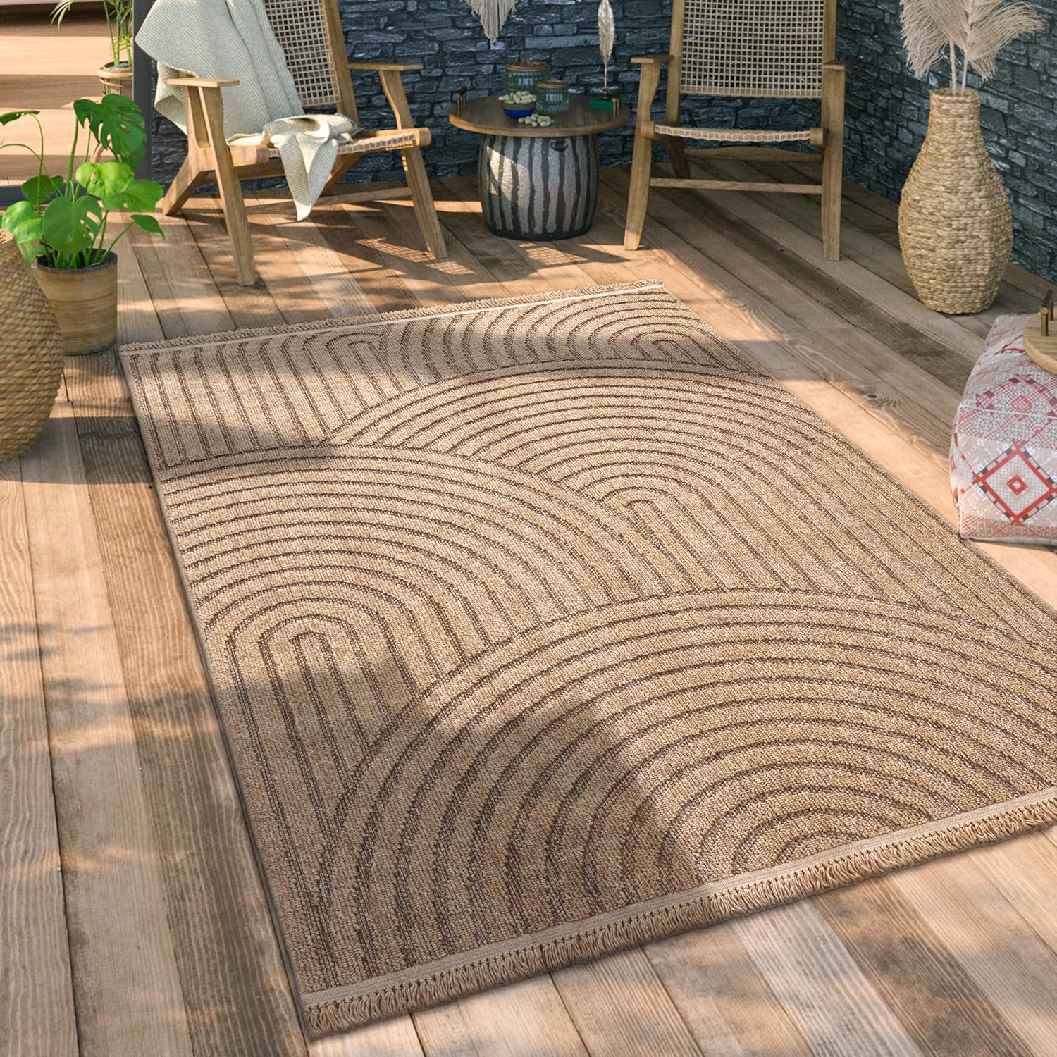 Thumbnail 6 de Paco Home Tapis Exterieur 200x280 cm