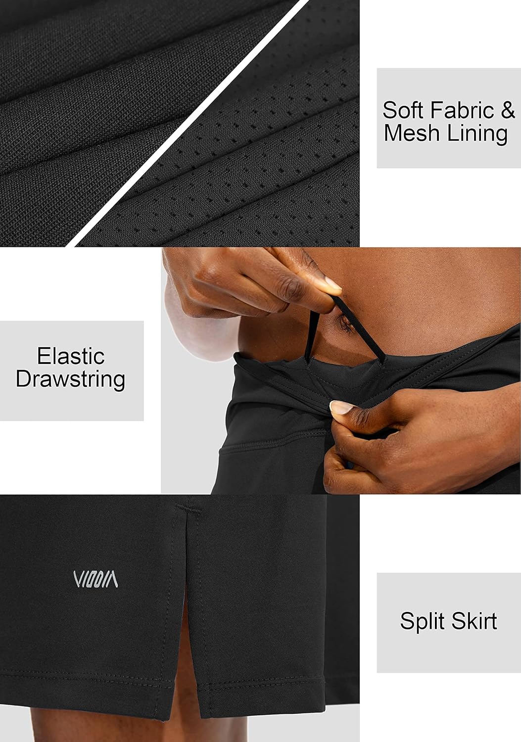 Thumbnail 3 de Viodia Women’s 20" Knee Length Skorts Skirts with UPF50+ (Athletic Tennis & Golf)