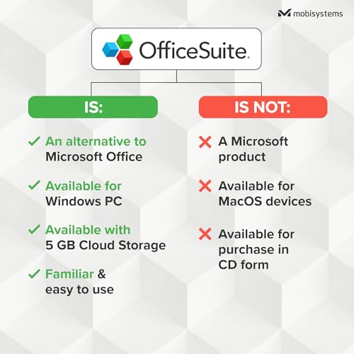Detalle de OfficeSuite Home & Business Lifetime License – 1 PC (Windows) with Physical Activation Card