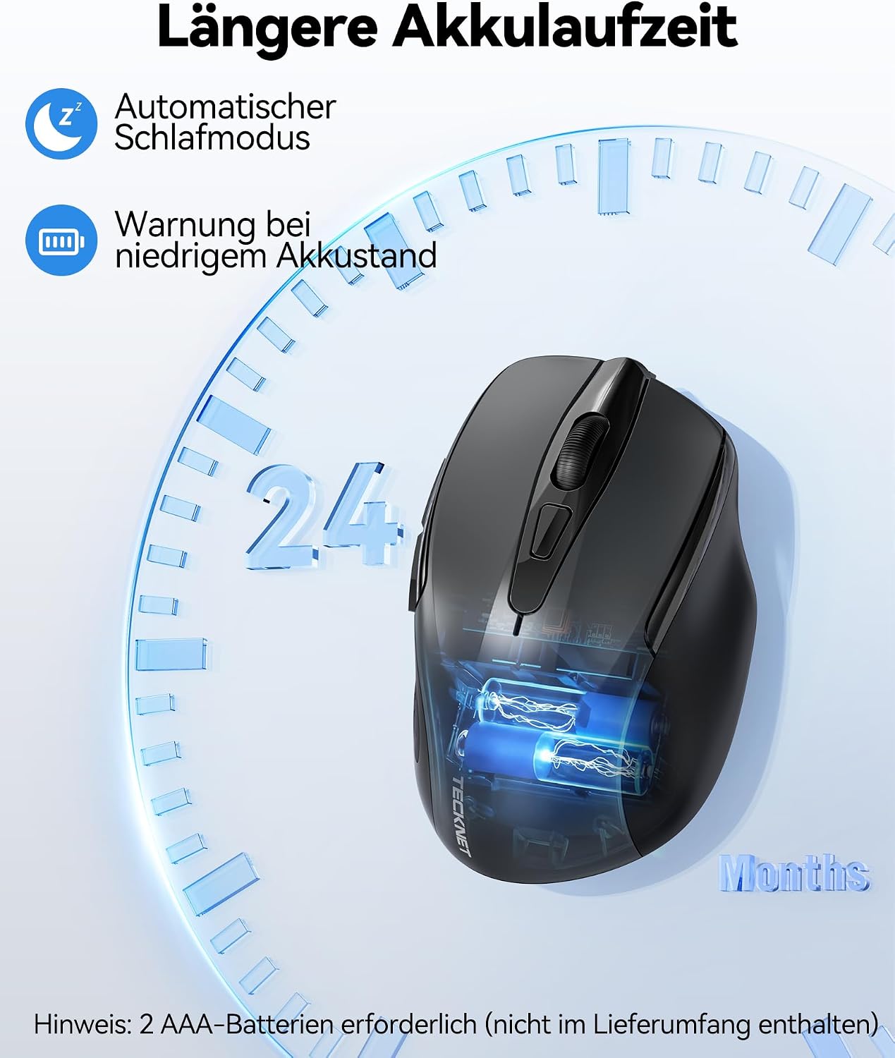 Thumbnail 4 de TECKNET Kabellose Maus 2600 DPI đź–±