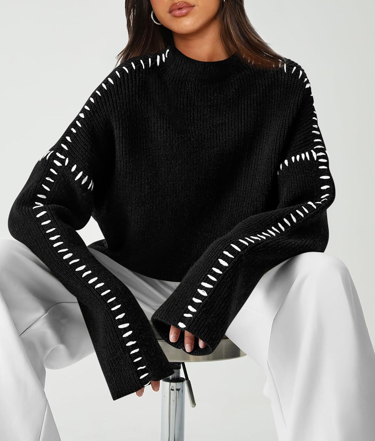 Thumbnail 3 de PRETTYGARDEN Chunky Knit Sweater 2026