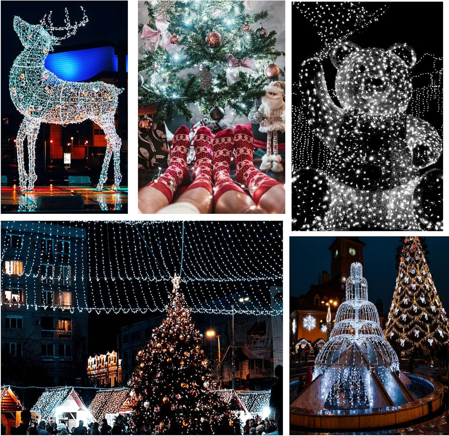Thumbnail 3 de Melofo Fairy String Lights 20M 200 LEDs with USB Power, Remote Control and IP65 Waterproof Copper Wire