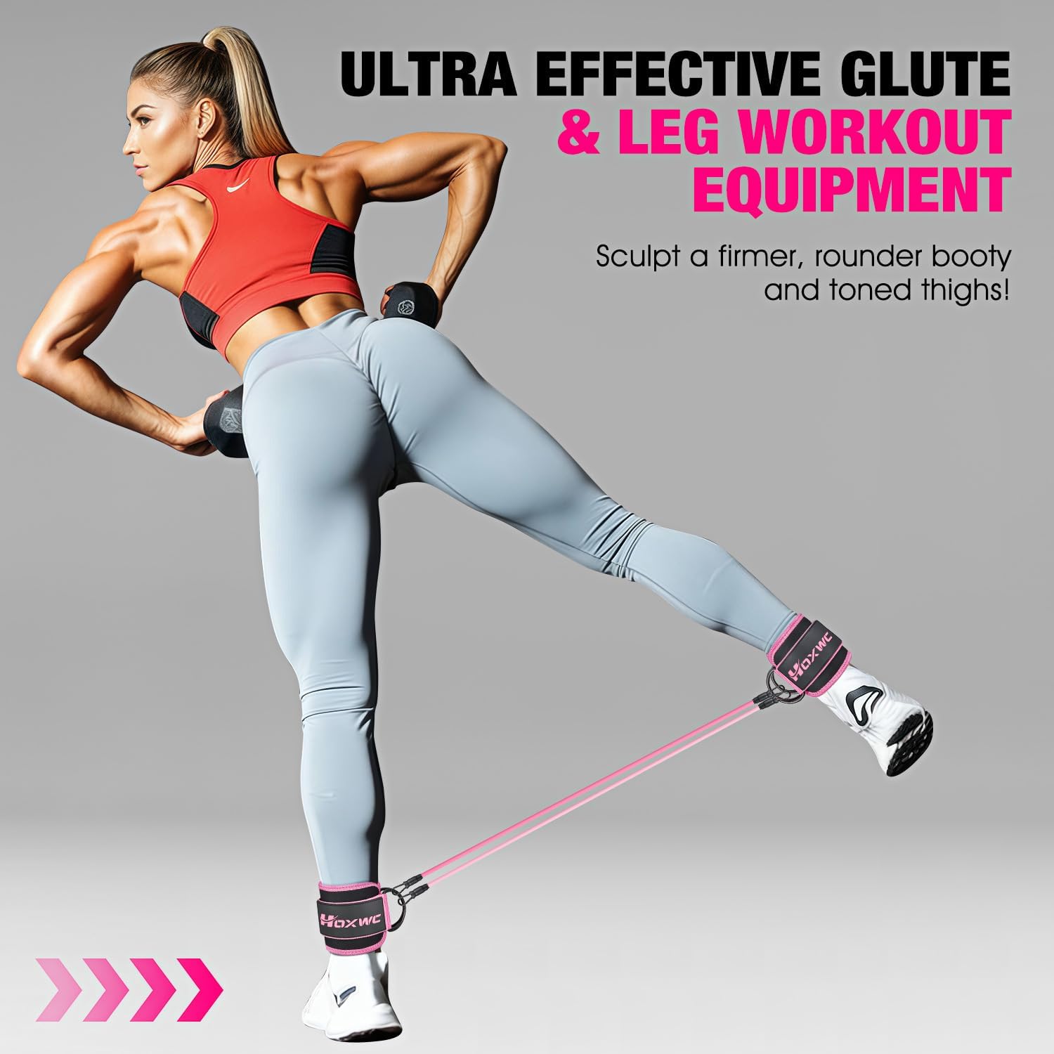 Thumbnail 2 de HOXWC Ankle Resistance Bands 🏋️♀