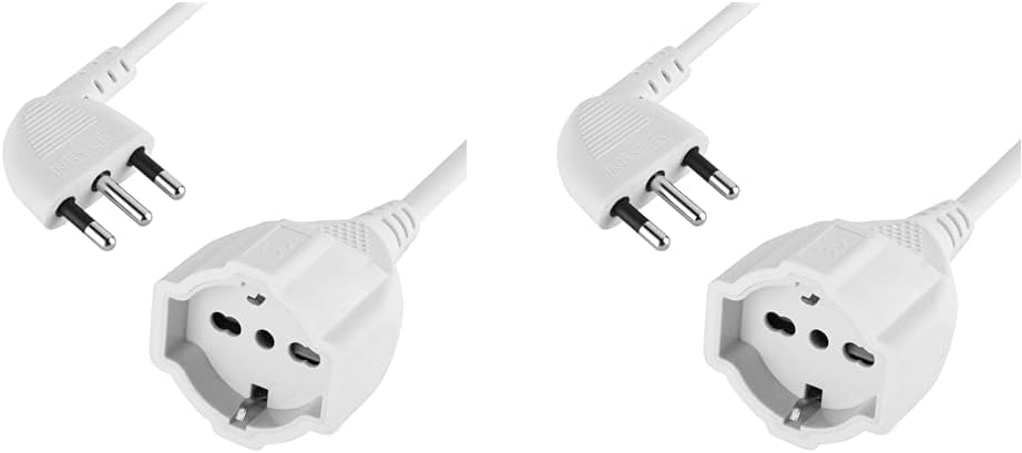 Thumbnail 4 de Electraline 46109 Prolunga da 5 m: spina 16A e presa polivalente (Schuko + 10/16A), Nero