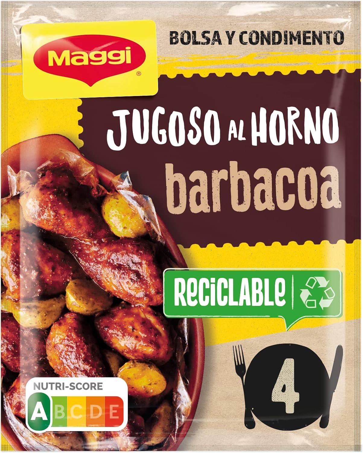 Detalle de MAGGI Jugoso al Horno a la Barbacoa 🍖 Pack 16 x 30g