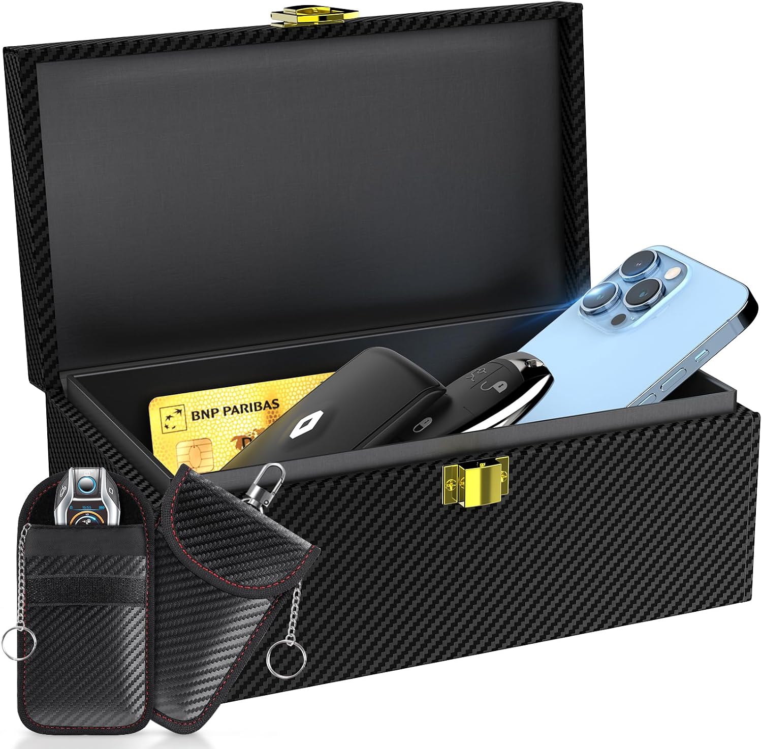 Detalle de lanpard Keyless Go Schutz Box XL