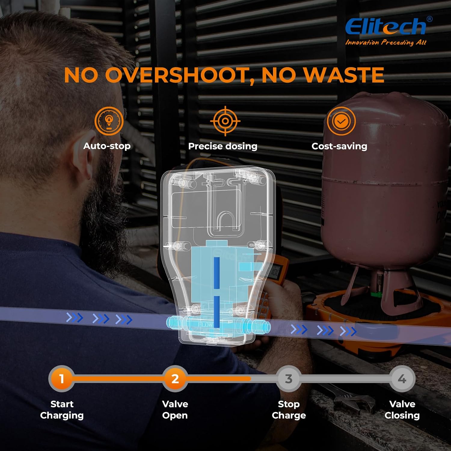 Detalle de Elitech Refrigerant Scale 330 lb