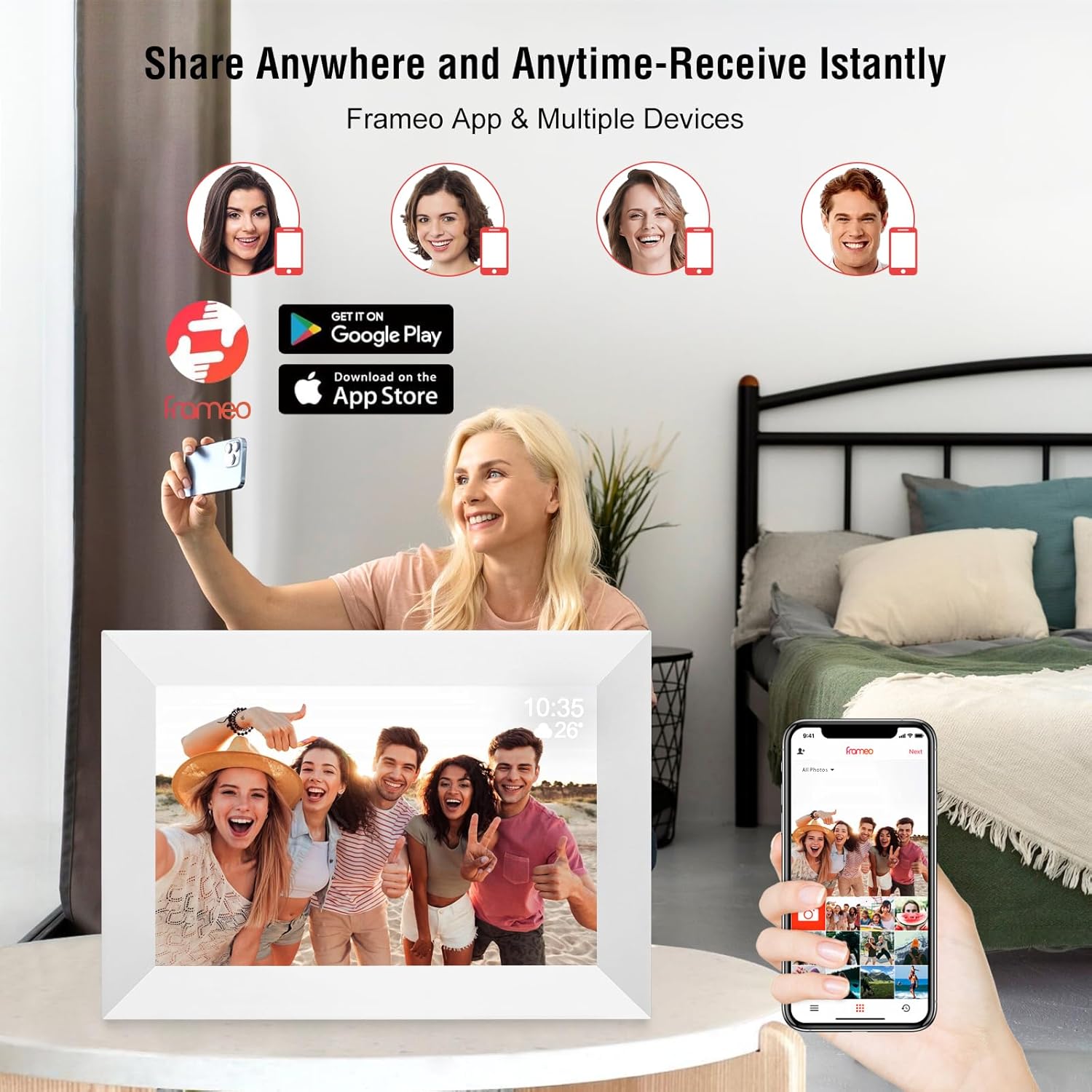 Thumbnail 4 de 10.1 Inch WiFi Digital Picture Frame