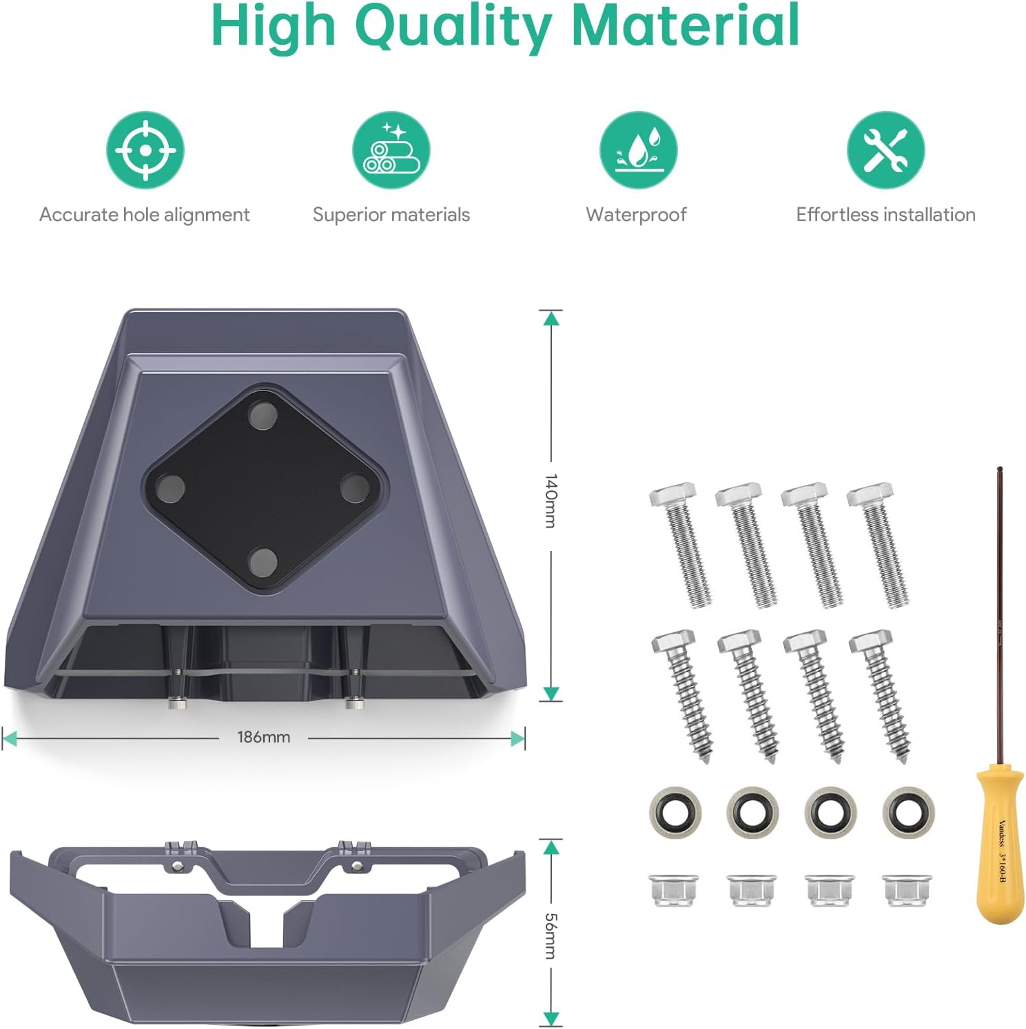 Thumbnail 1 de XLTTYWL SK0092 Starlink Gen 3 Roof Mount, Aluminium with 8° Tilt