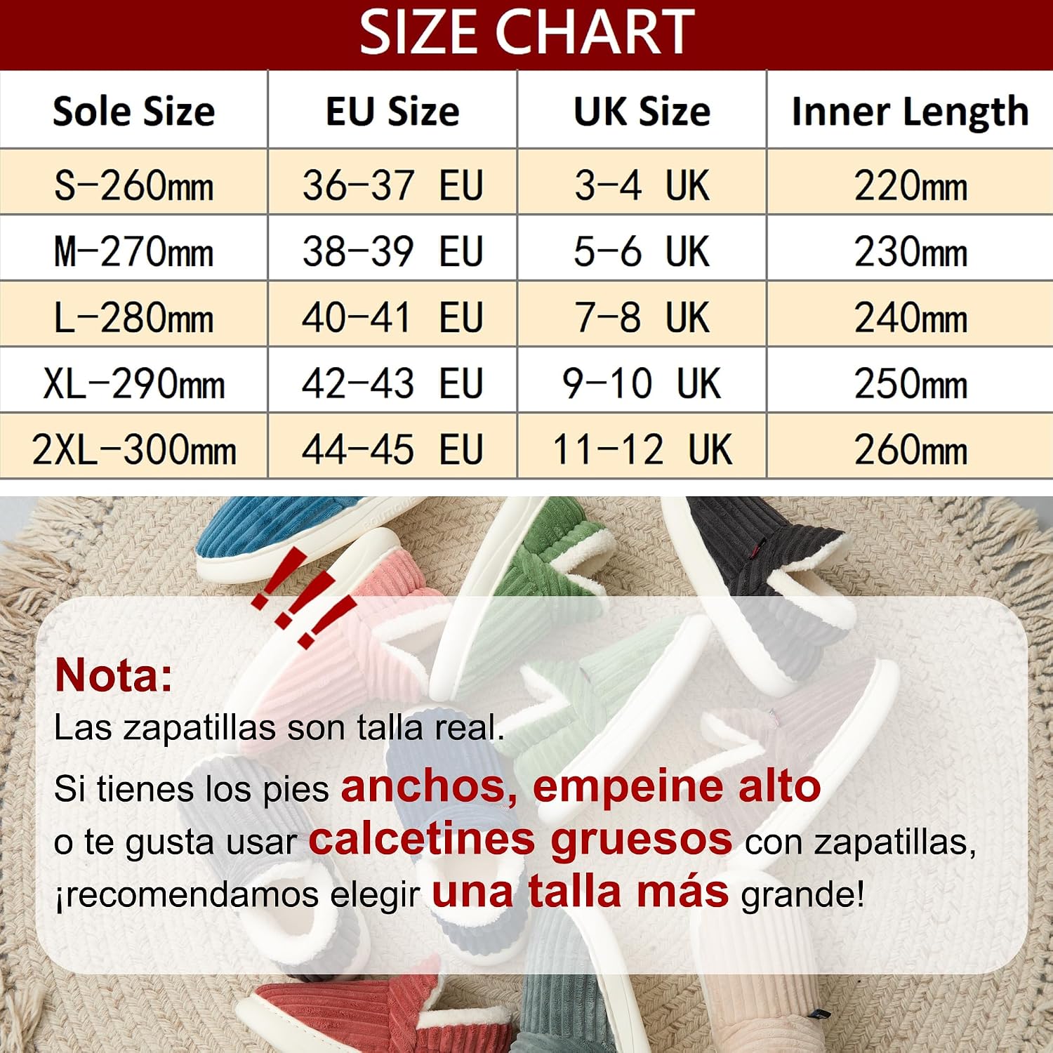 Detalle de Donpapa Zapatillas de estar por casa invierno