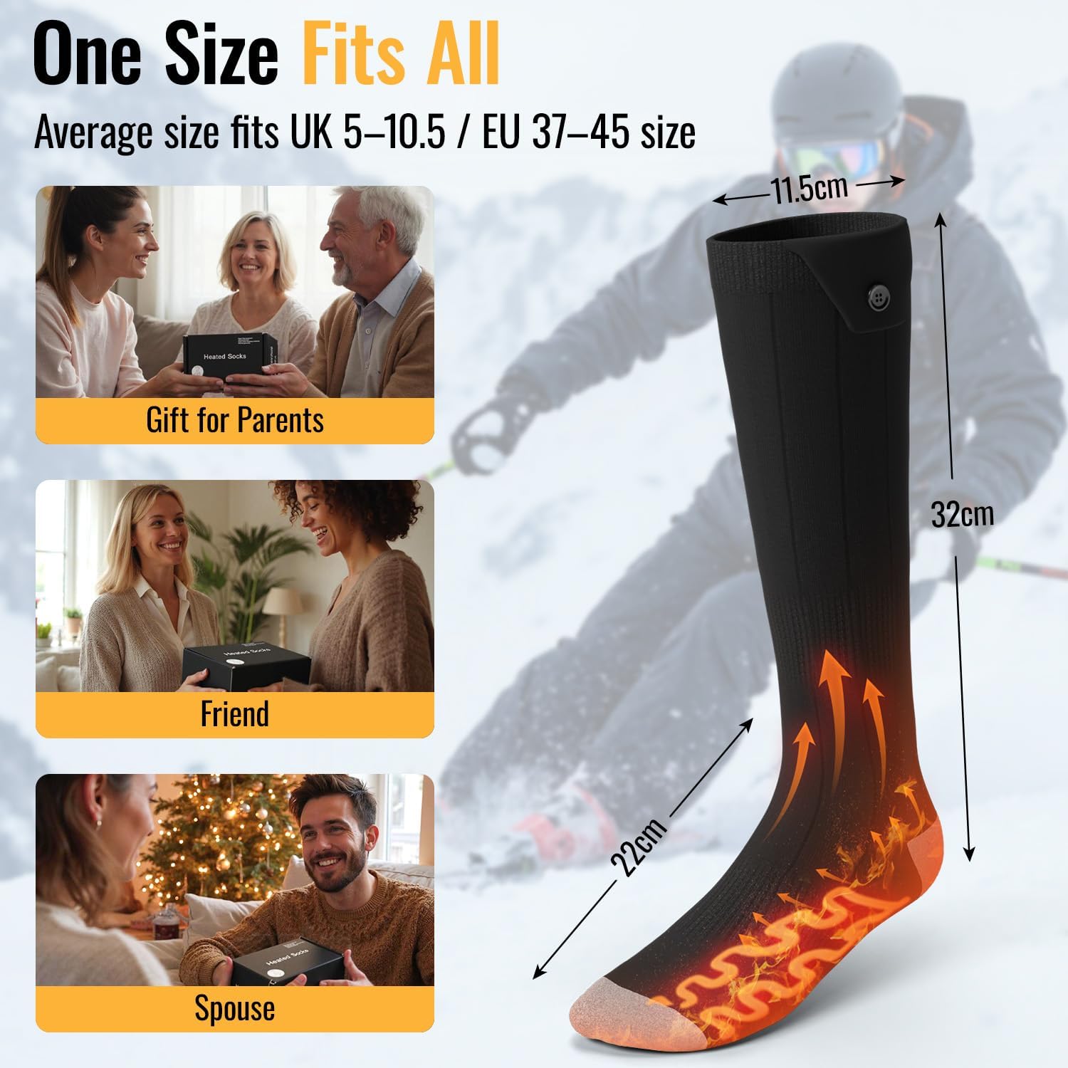 Thumbnail 2 de 6000mAh Heated Socks with APP control