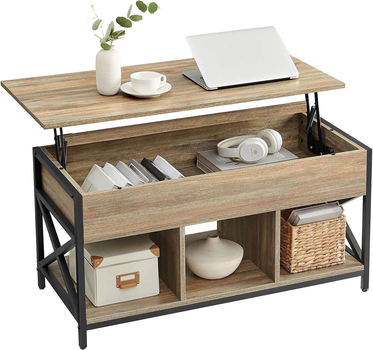 Thumbnail 6 de VASAGLE Lift-Top Coffee Table ULCT202B01