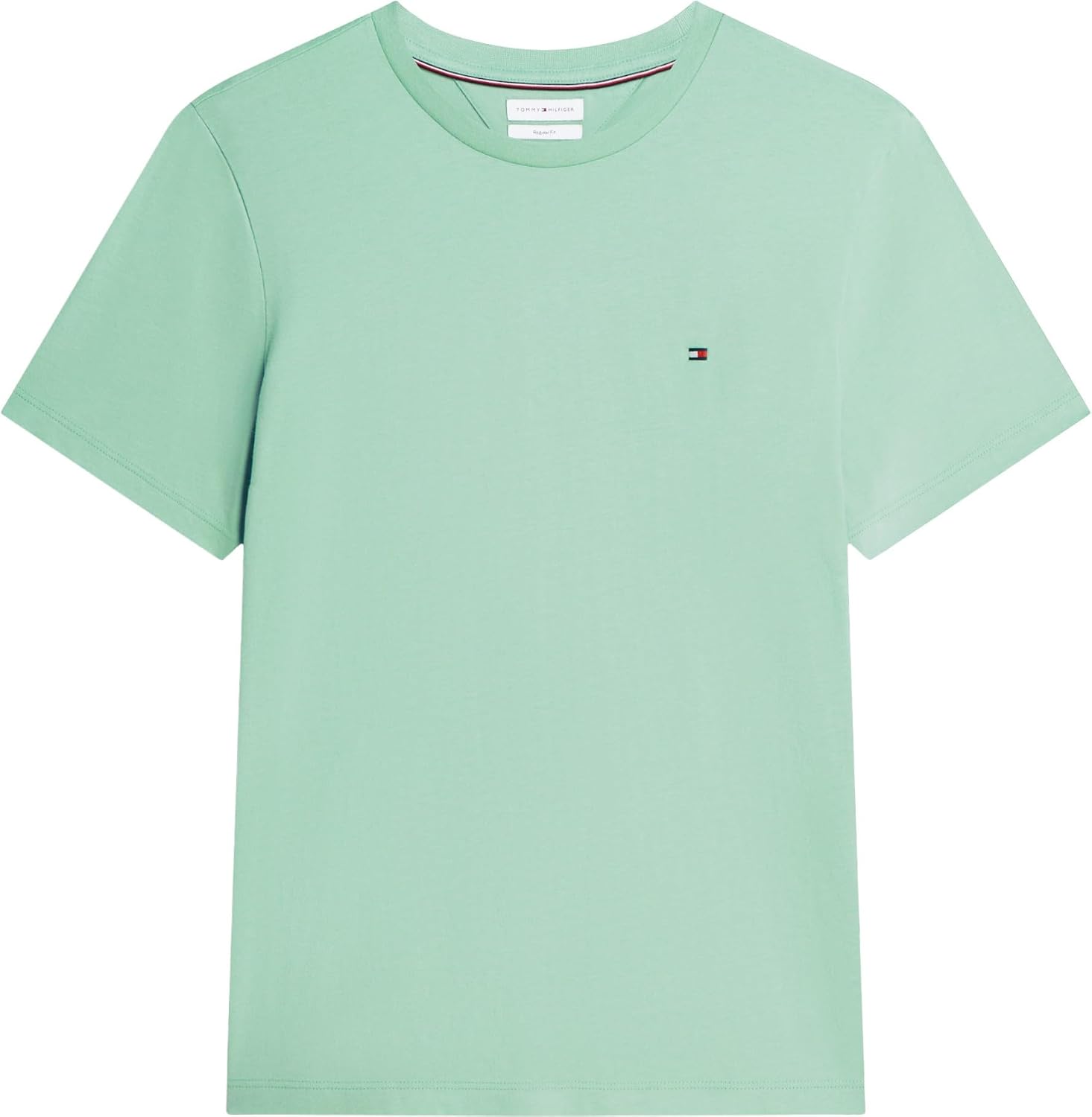 Detalle de Tommy Hilfiger Men’s Short Sleeve Round Neck Seasonal Solid T-Shirt