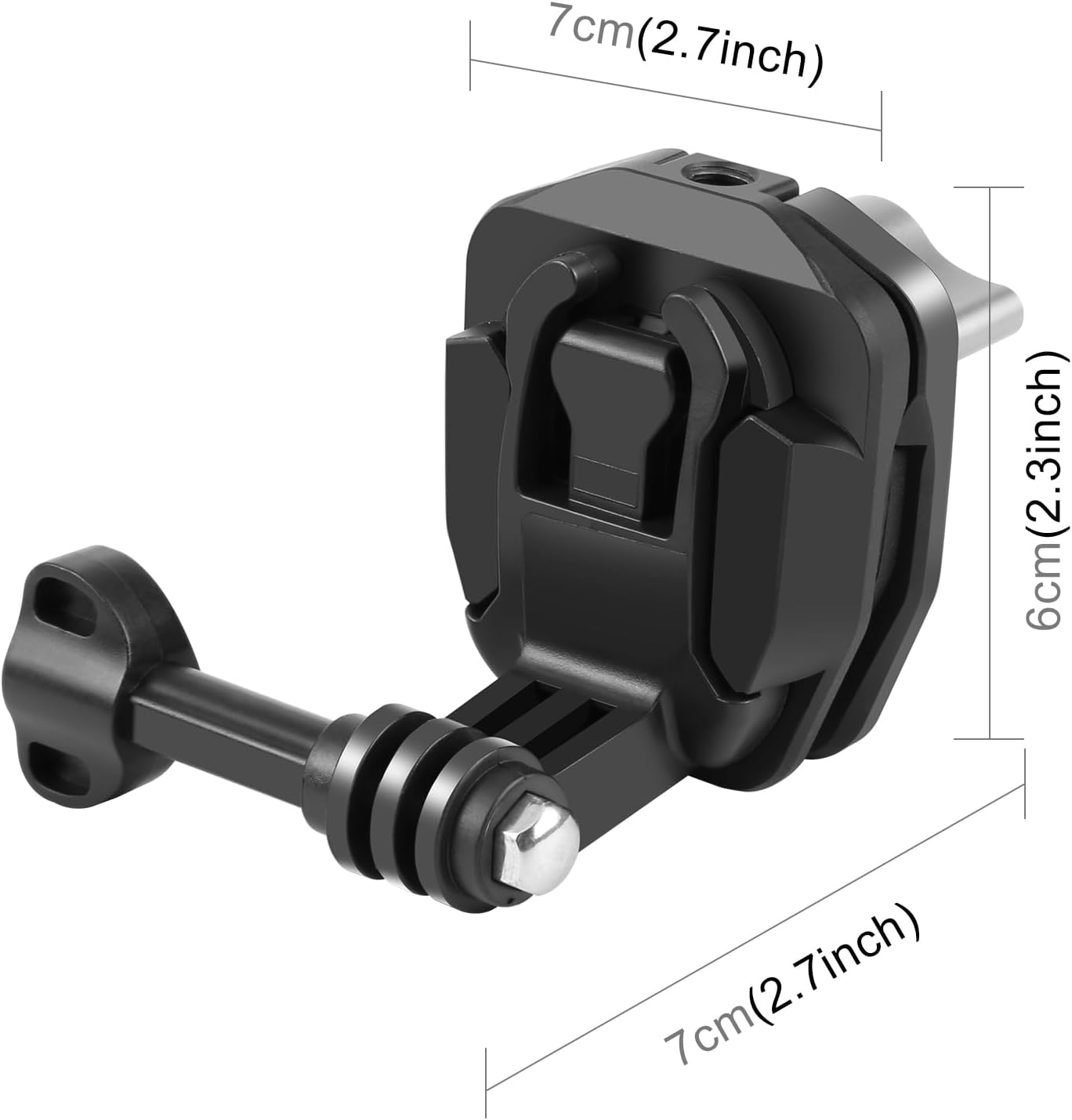 Detalle de PULUZ Motorcycle Windshield Mount Clip for GoPro Hero12 Black and More