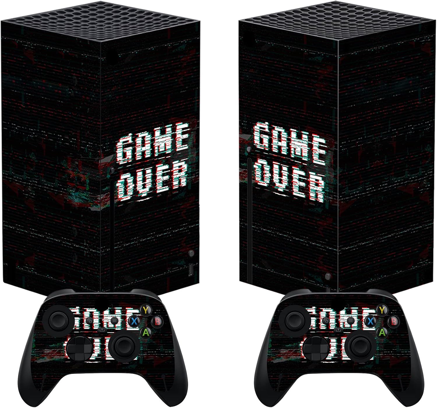 Detalle de PlayVital Custom Vinyl Skins for Xbox Series X – Flame Envoy