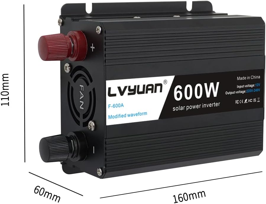 Thumbnail 6 de 600W Power Inverter 12V to 230V