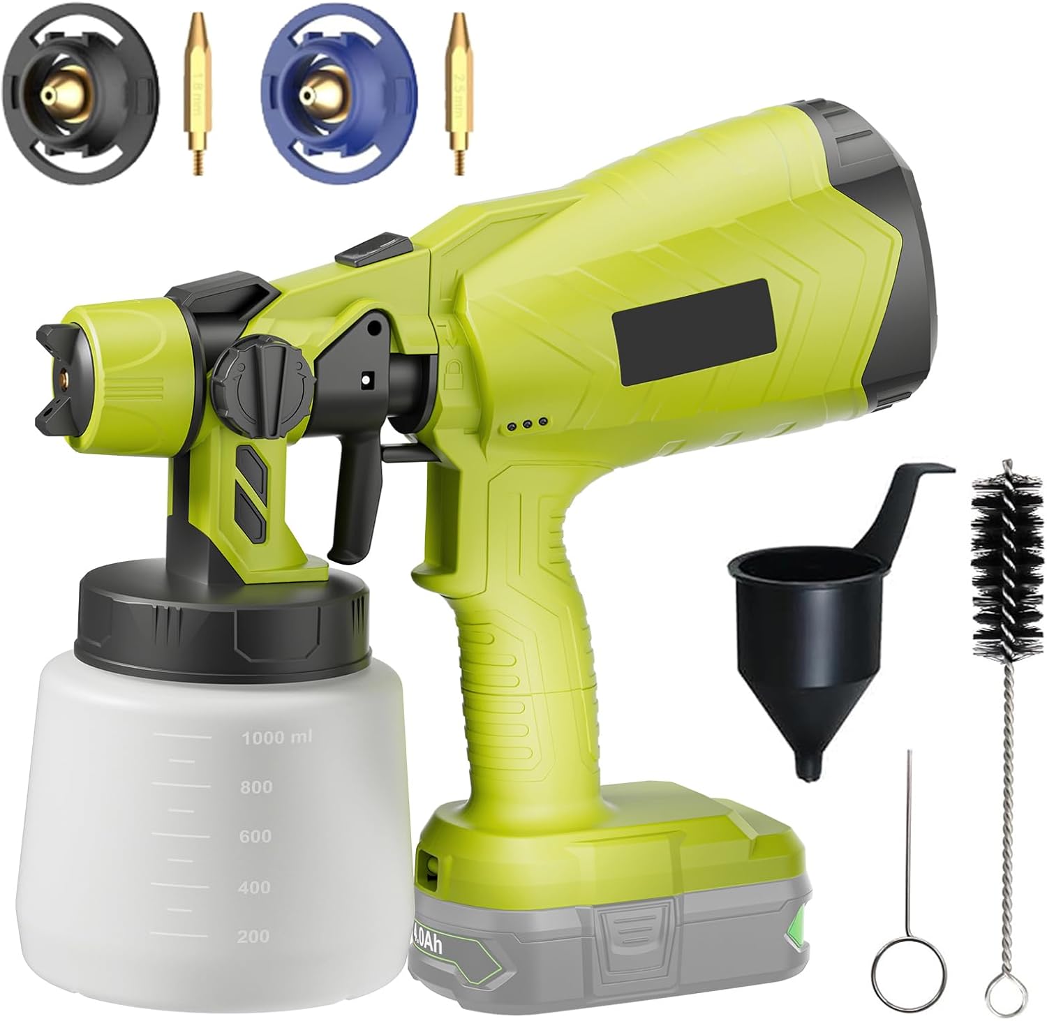 GGiking Cordless Paint Sprayer for Ryobi 18V ONE+ P108 (No battery) – Fence, Deck & DIY Painting Gun