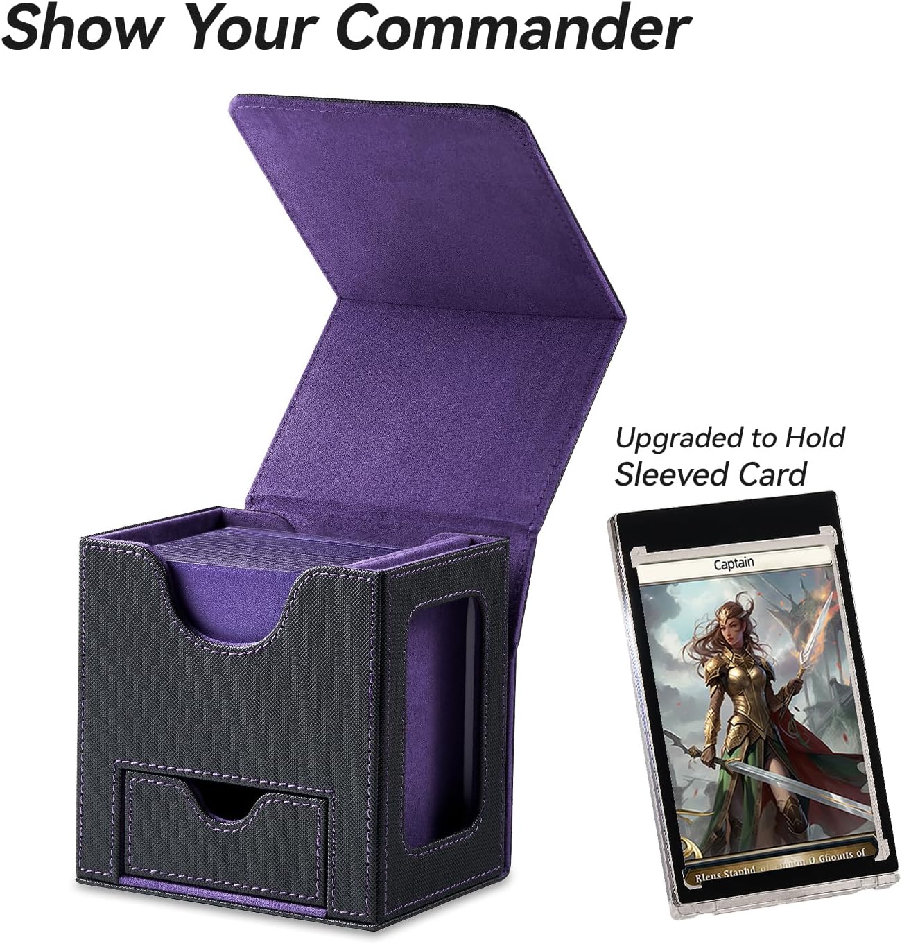Thumbnail 1 de Mage Tech Card Deck Box for MTG Commander 100ct