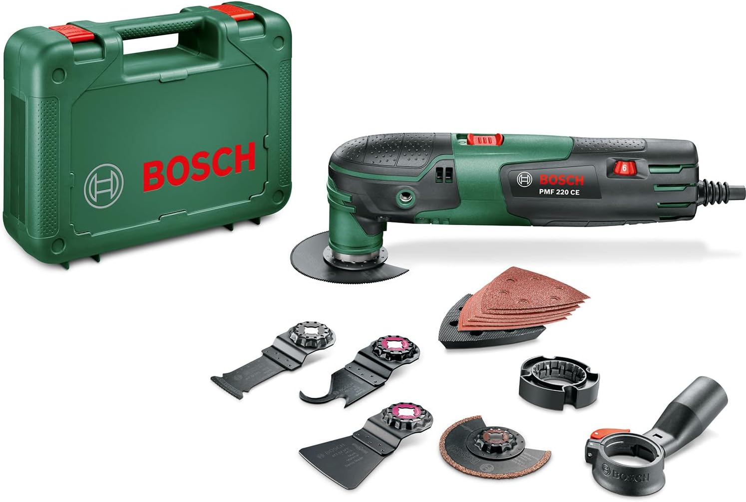 Thumbnail 1 de Bosch PMF 350 CES utensile multifunzione 350 W per accessori Starlock/Starlockplus in valigetta