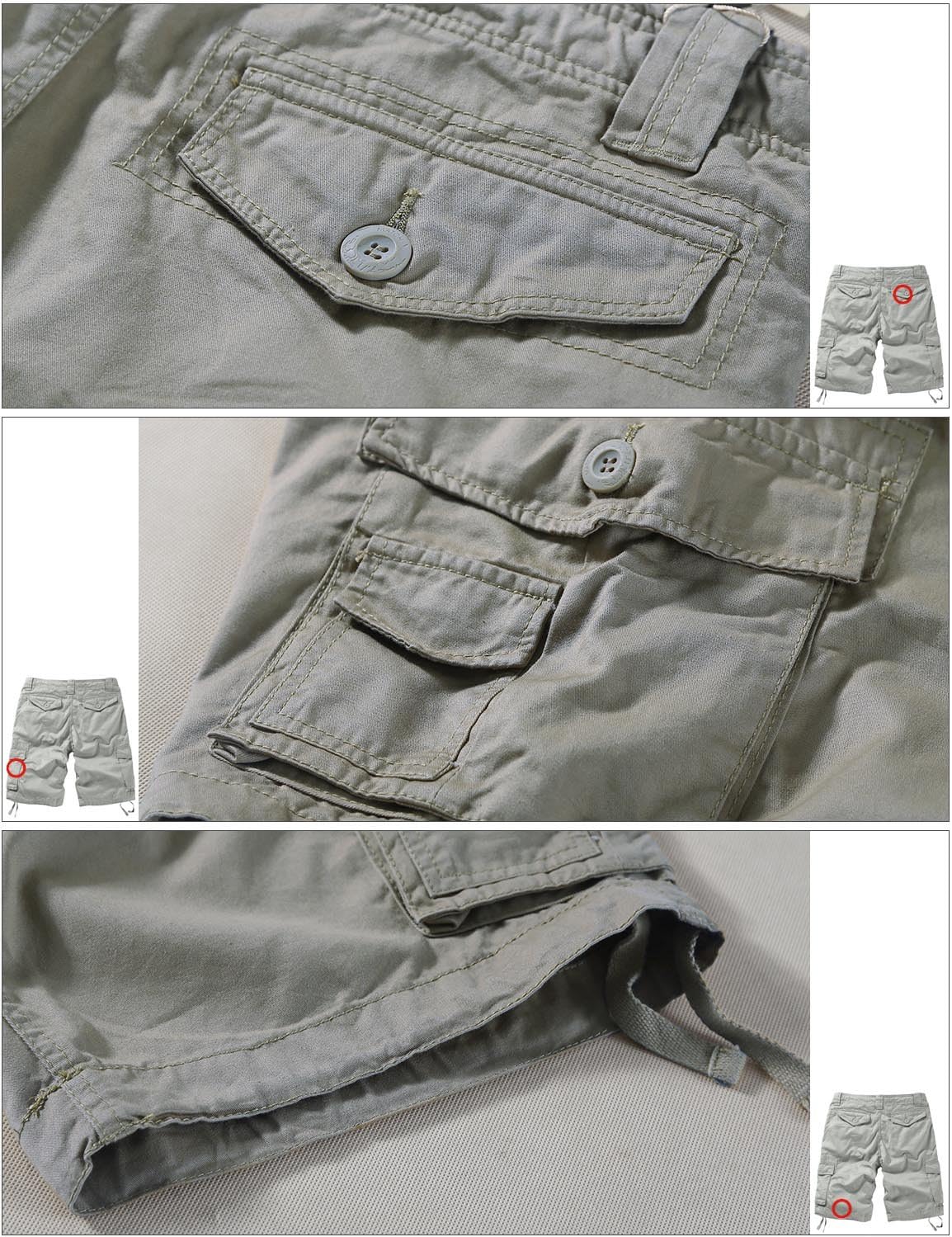 Thumbnail 5 de Match Men's Wild Cargo Shorts — Breathable, Durable Outdoor Utility