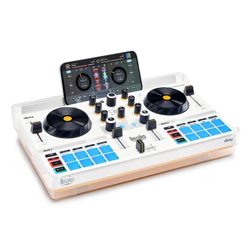 Detalle 2 de Hercules DJControl Mix Ultra controlador DJ portátil e inalámbrico