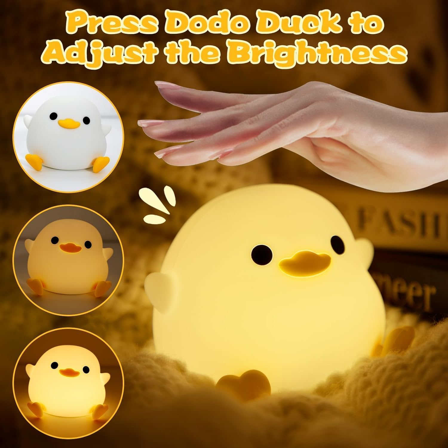 Detalle 2 de Wudyfei Duck Lamp: Dodo Duck Night Light for Nursery