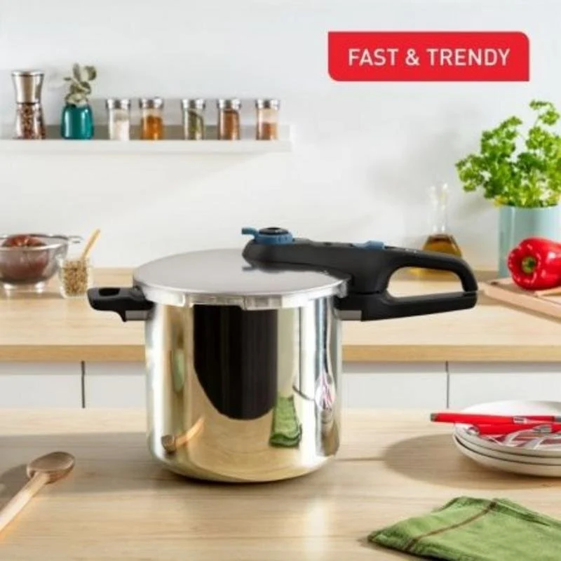 Detalle 2 de Tefal Secure Trendy P2584401 olla a presión 8 L