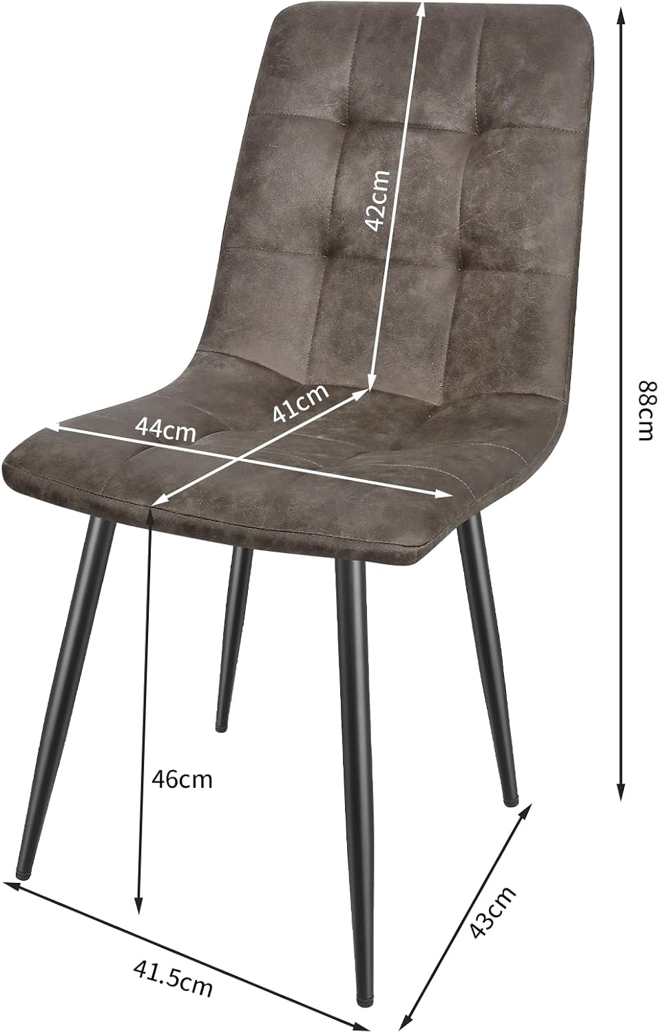 Detalle de LEWE Sedie da pranzo set da 4: comfort e versatilità per cucina e soggiorno