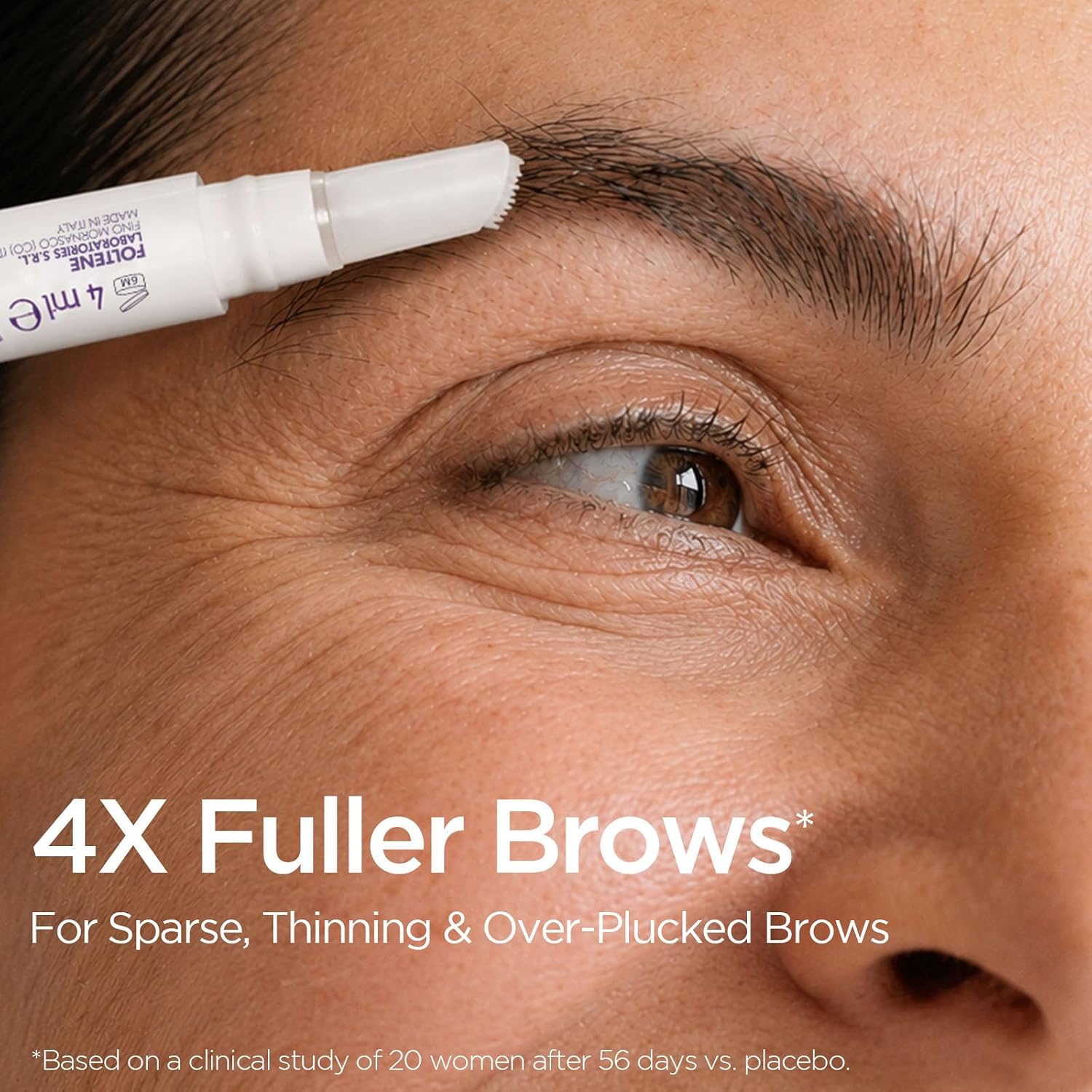 Thumbnail 1 de Foltene 4X Fuller Eyebrow Growth Serum, 4 mL, with Peptides and Vitamin B5
