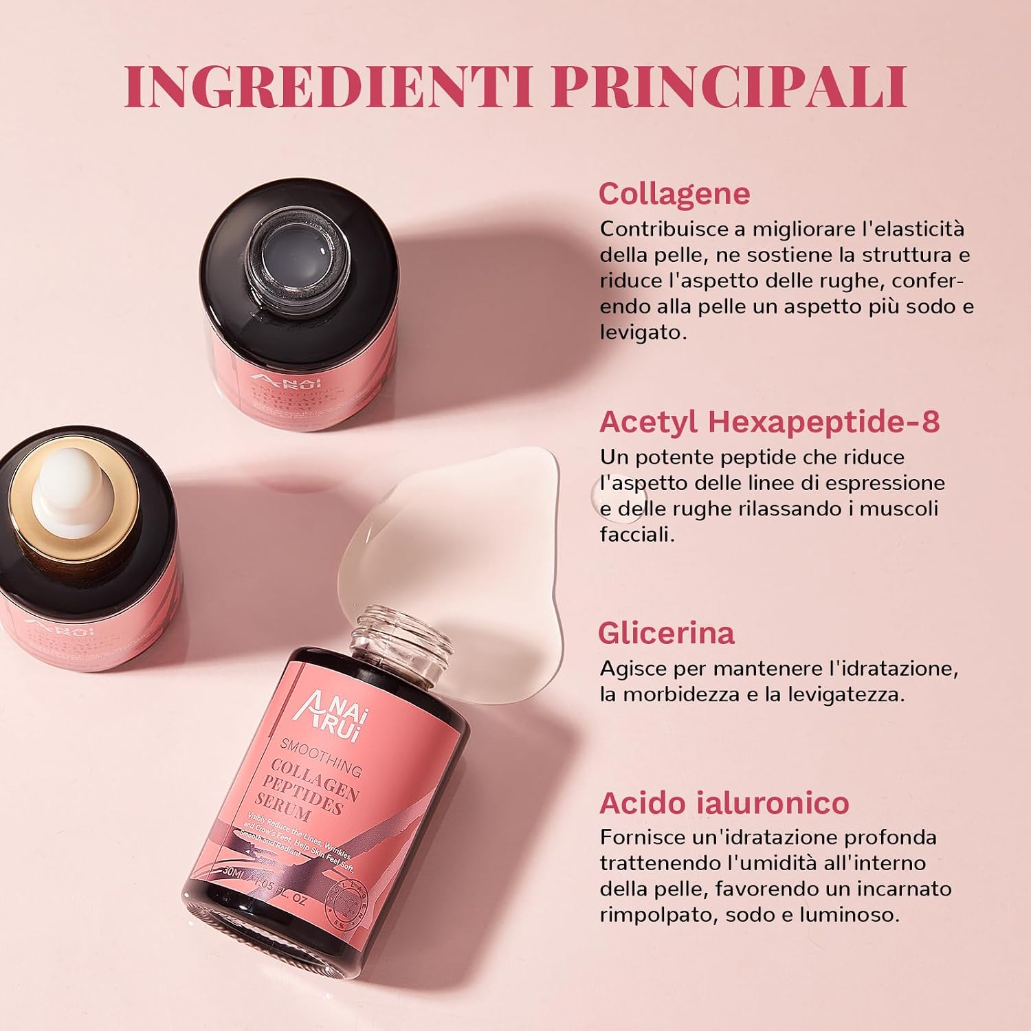 Detalle 2 de ANAiRUi Siero Collagene 30 ml per viso e collo