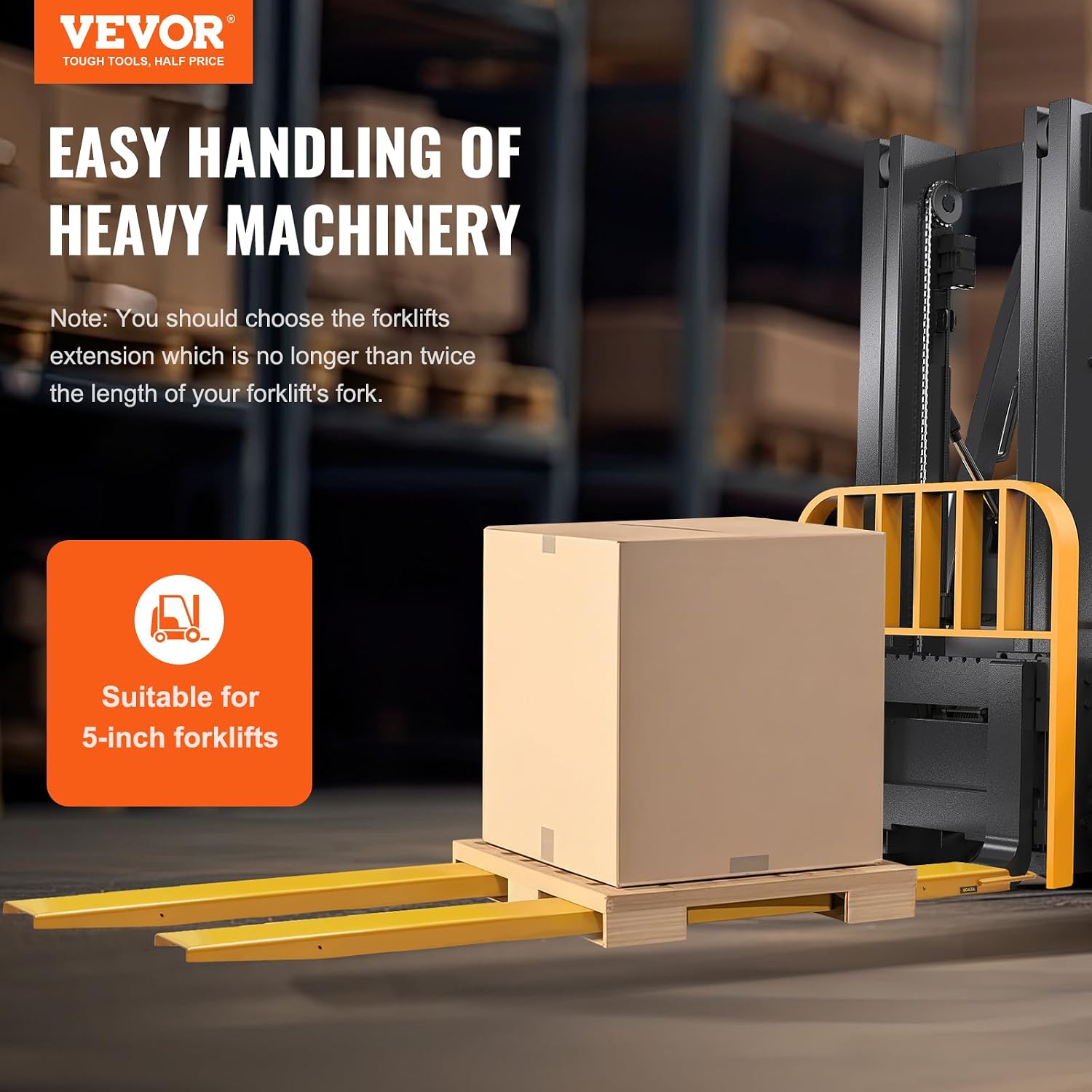 Detalle 2 de VEVOR Forklift Extensions 96 Inch