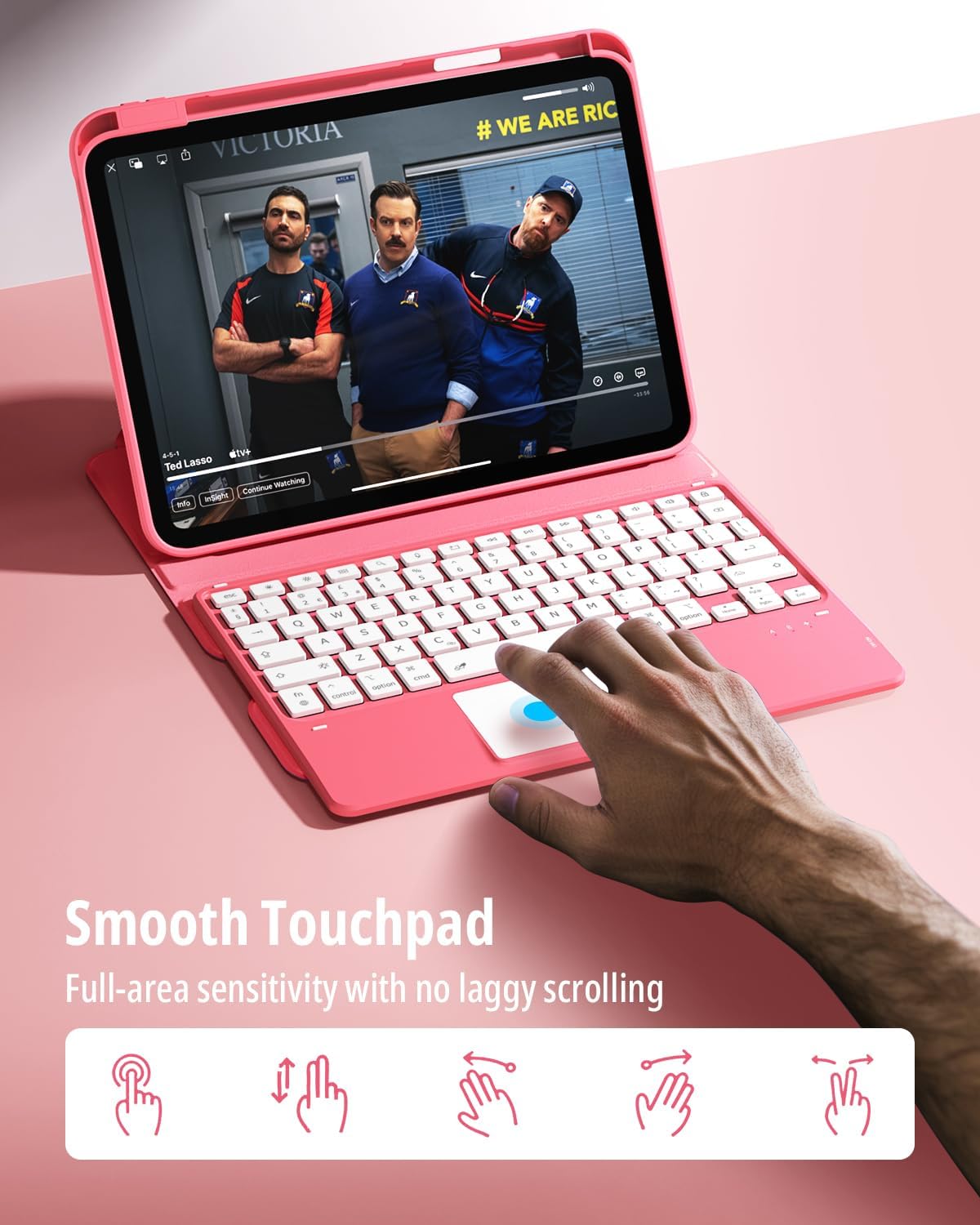 Thumbnail 4 de CACOE 360 Rotating Keyboard Case for iPad (A16) 11th/10th Generation with Touchpad