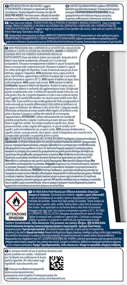 Thumbnail 1 de Airwick Active Fresh Deodorante per ambienti con diffusore automatico senza gas e ricarica Vaniglia e Caprifoglio 228 ml