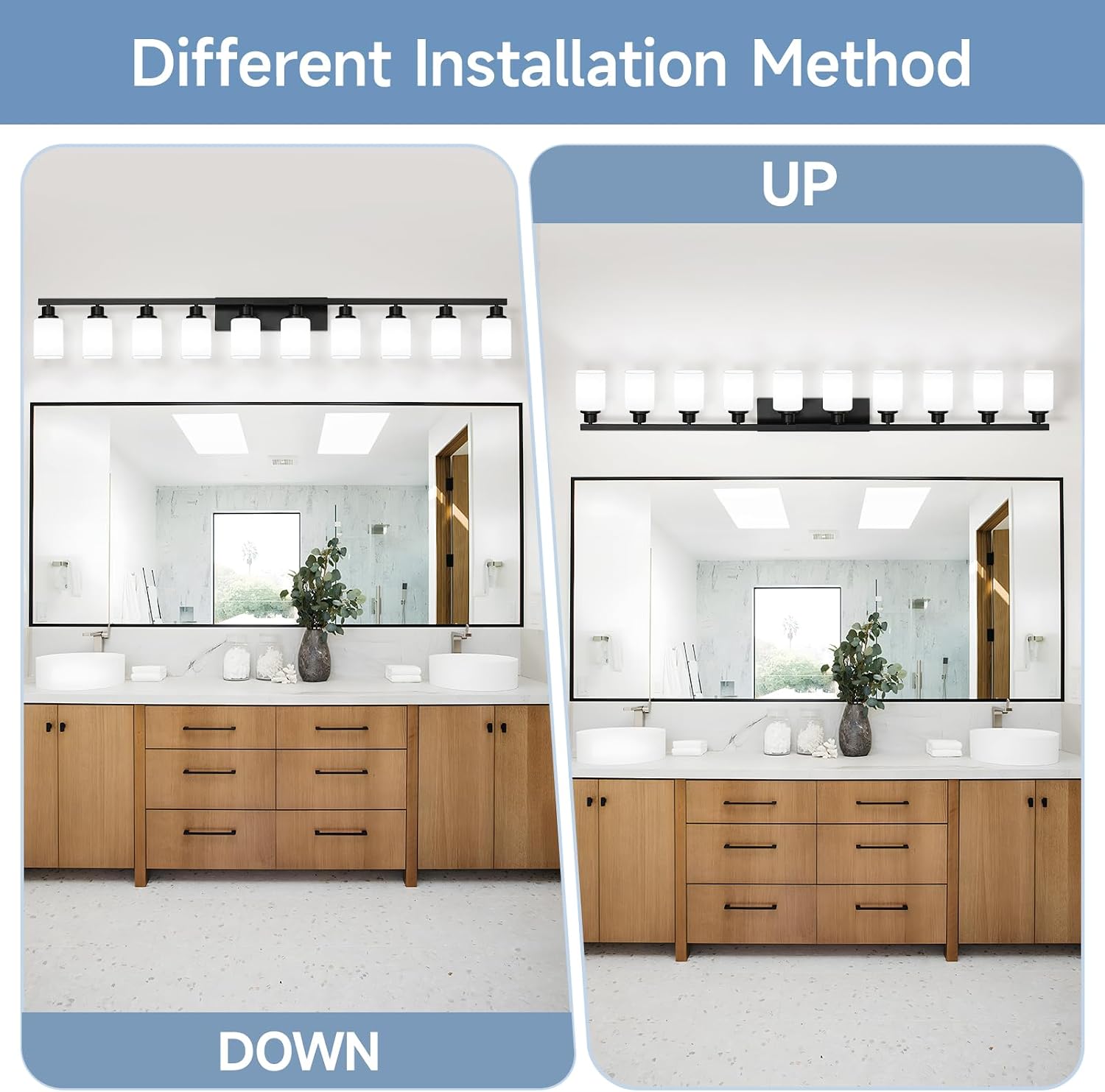 Detalle de DIKAIDA Bathroom Vanity Light 64.5-Inch
