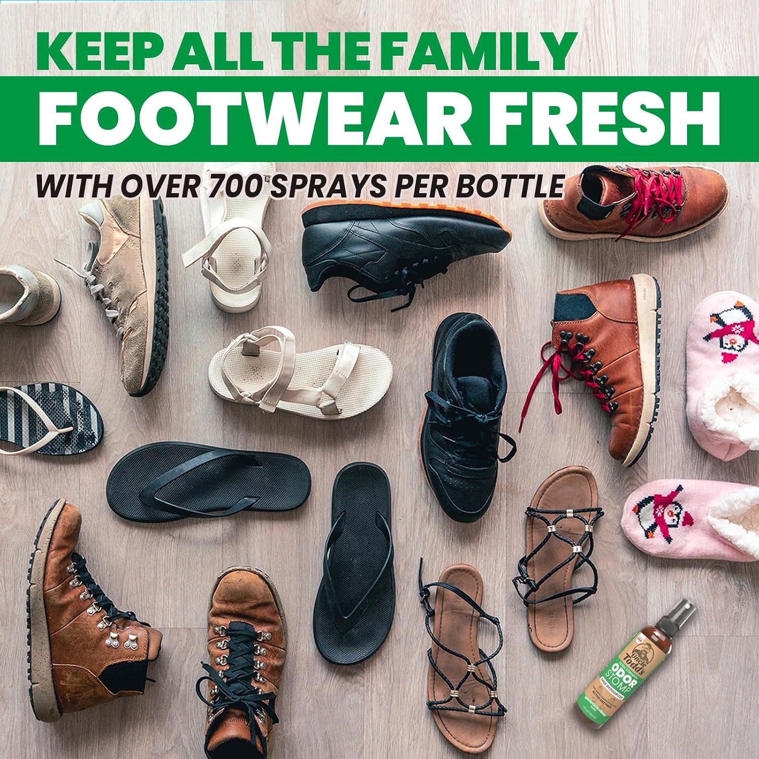 Thumbnail 6 de Uncle Todd's Shoe Deodorizer Spray with Proven Enzyme Formula (Mountain Fresh)