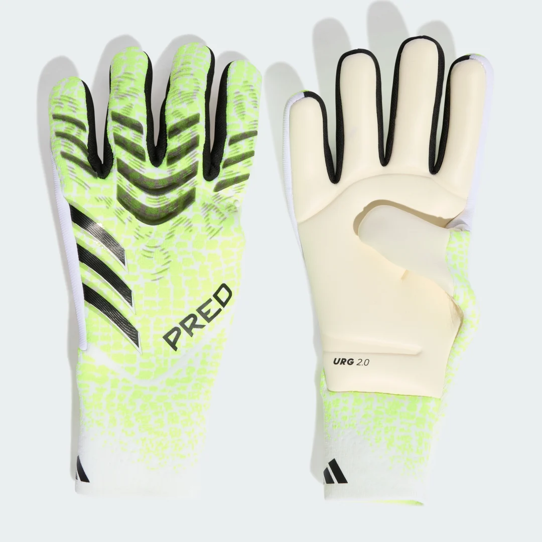 Detalle de Guantes de portero Adidas Predator Pro en verde