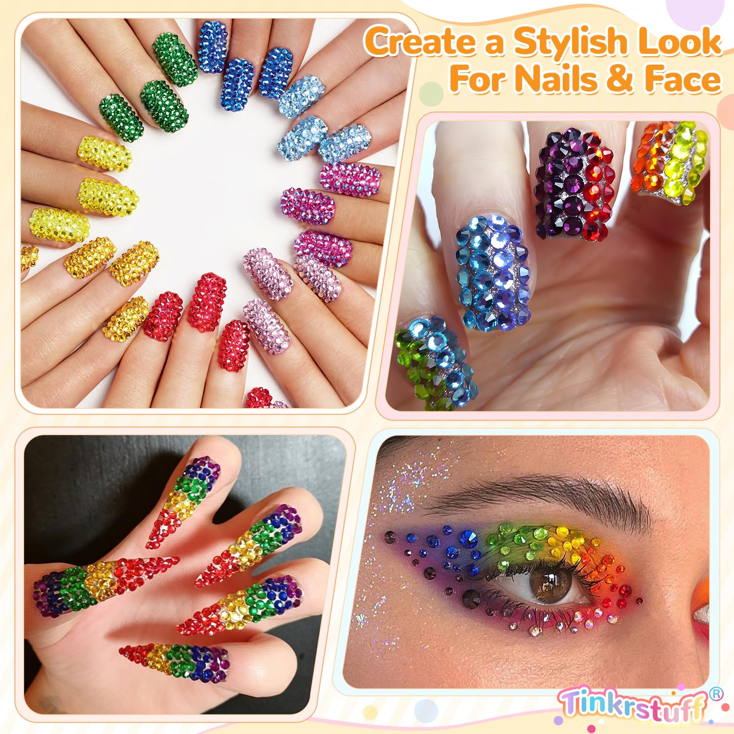 Thumbnail 6 de TINKRSTUFF TS60GEDHZTGZJJ001 Rhinestone Bedazzling Kit, 60 Colors