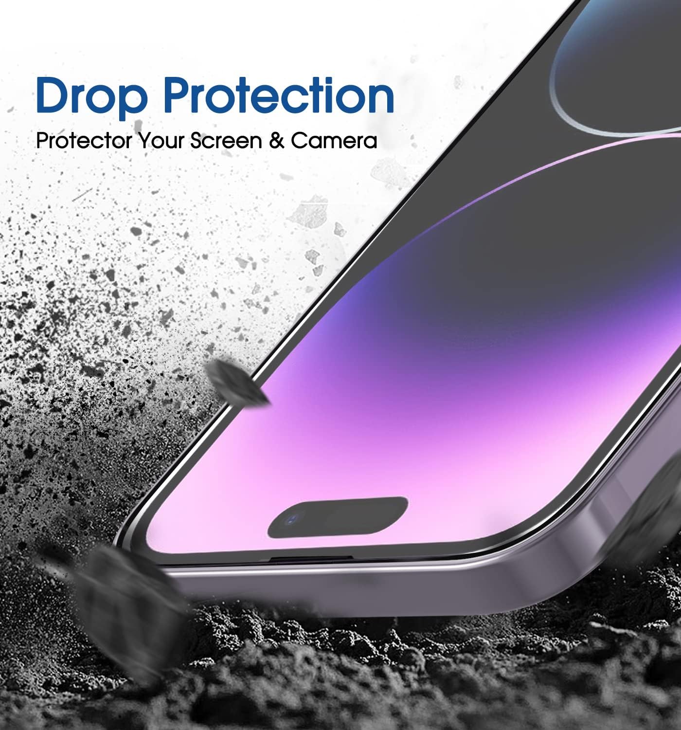 Thumbnail 4 de amFilm OneTouch Tempered Glass for iPhone 14 Pro 6.1"