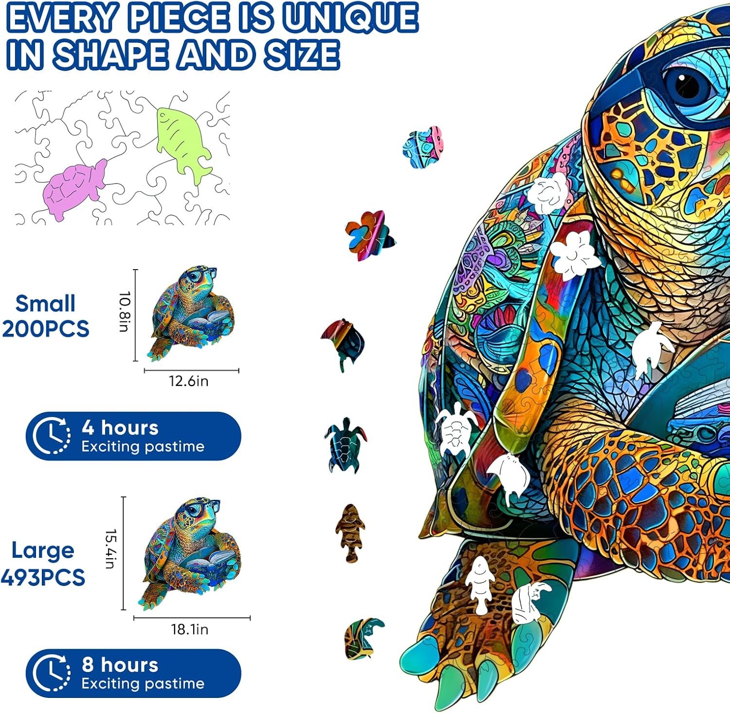Detalle 2 de Pikoqunc Wooden Puzzle, 500 Pieces