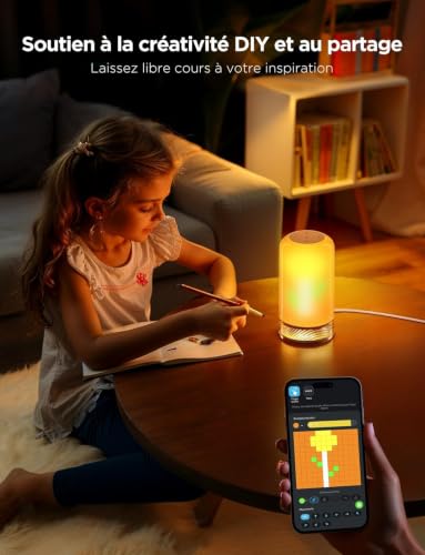 Thumbnail 7 de Govee Lampe de Chevet LED RGBICWW tactile — 500 lm, couleur ajustable 2700–6500 K, contrôle vocal et mode musique
